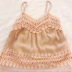 Revolve Beautiful lJ.O.A. Pink Tank Top Size XS